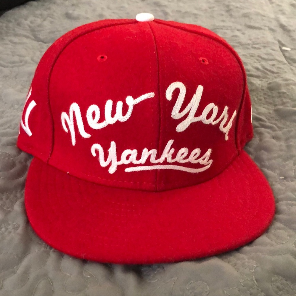 New era Yankees leather strapback